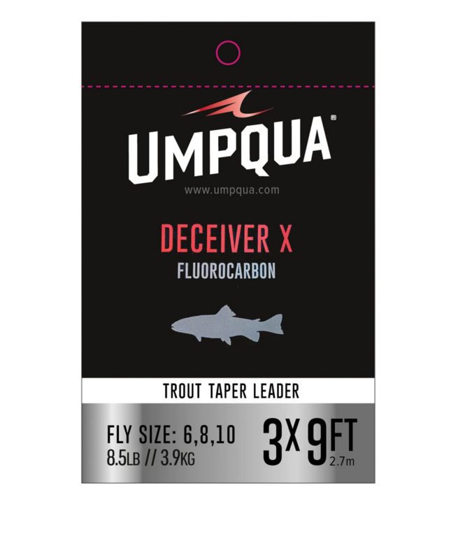 Umpqua Deceiver X Fluorocarbon Leaders, 9'