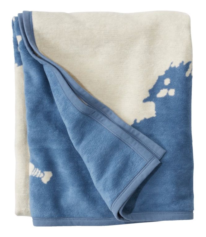 ChappyWrap Cozy Throw Blanket, Maine Map