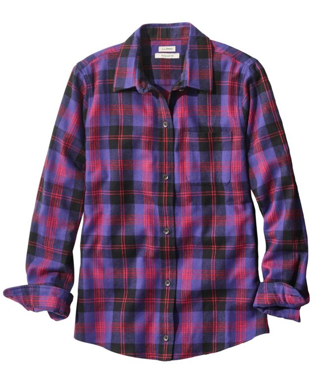 Women's Scotch Plaid Flannel Shirt, Relaxed