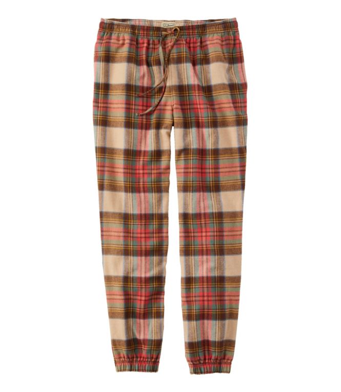 Men's Scotch Plaid Flannel Jogger Pants