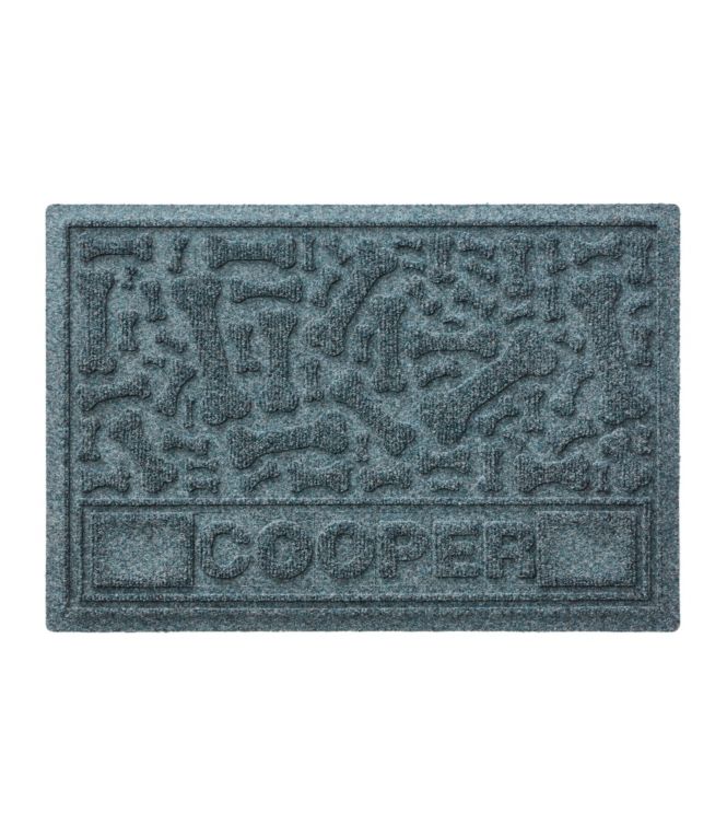 Recycled Waterhog Dog Placemat, Dog Bone, Personalized