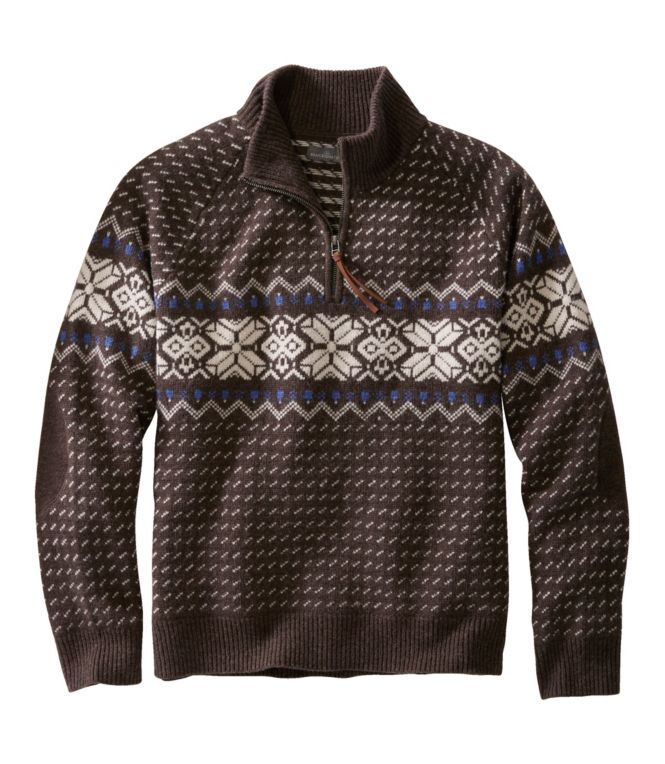 Men's Signature Wool Blend Sweater, Quarter-Zip