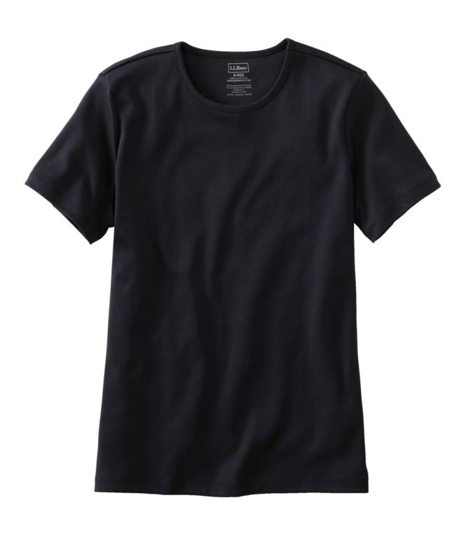Women's Pima Cotton Tee, Short-Sleeve Crewneck