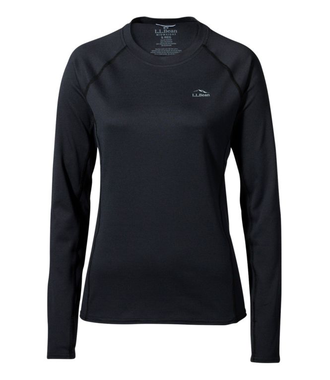 Women's L.L.Bean Midweight Crew Base Layer, Long Sleeve