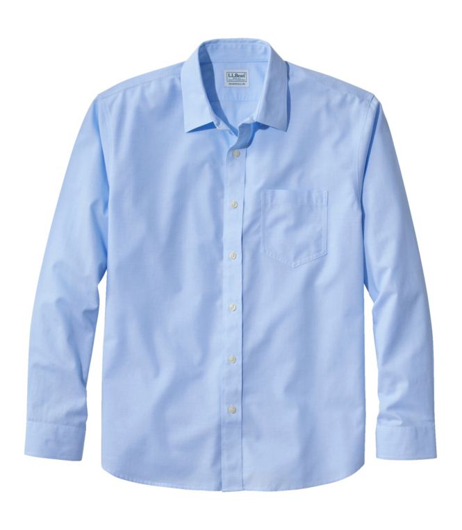Men's Bean's Wrinkle-Free Everyday Shirt, Traditional Untucked Fit, Long-Sleeve