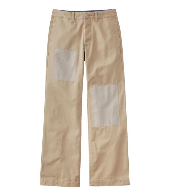 Women's Signature Boyfriend Chinos, Mid-Rise Patchwork
