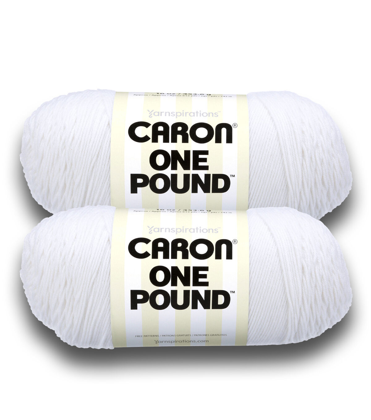 Caron One Pound 812yds Worsted Acrylic Yarn 2 Bundle