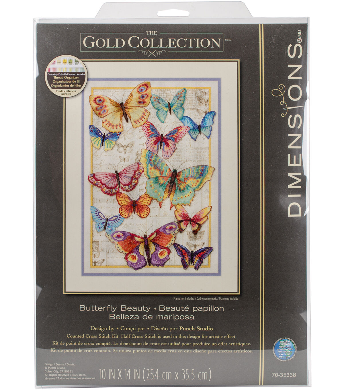 Dimensions 10 x 14 Butterfly Beauty Counted Cross Stitch Kit