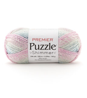 Premier Yarns Puzzle Shimmer 246yds Bulky Polyester Blend Yarn
