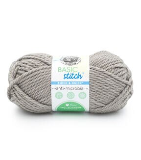 Lion Brand Basic Stitch Antimicrobial Thick & Quick Bulky Polyester Yarn