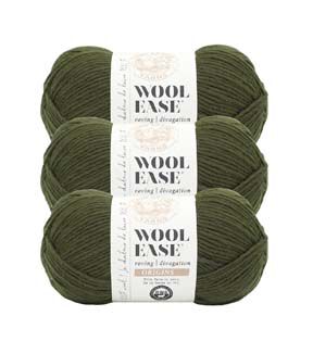 Lion Brand Wool Ease Roving Origins 299yds Worsted Wool Yarn 3 Bundle