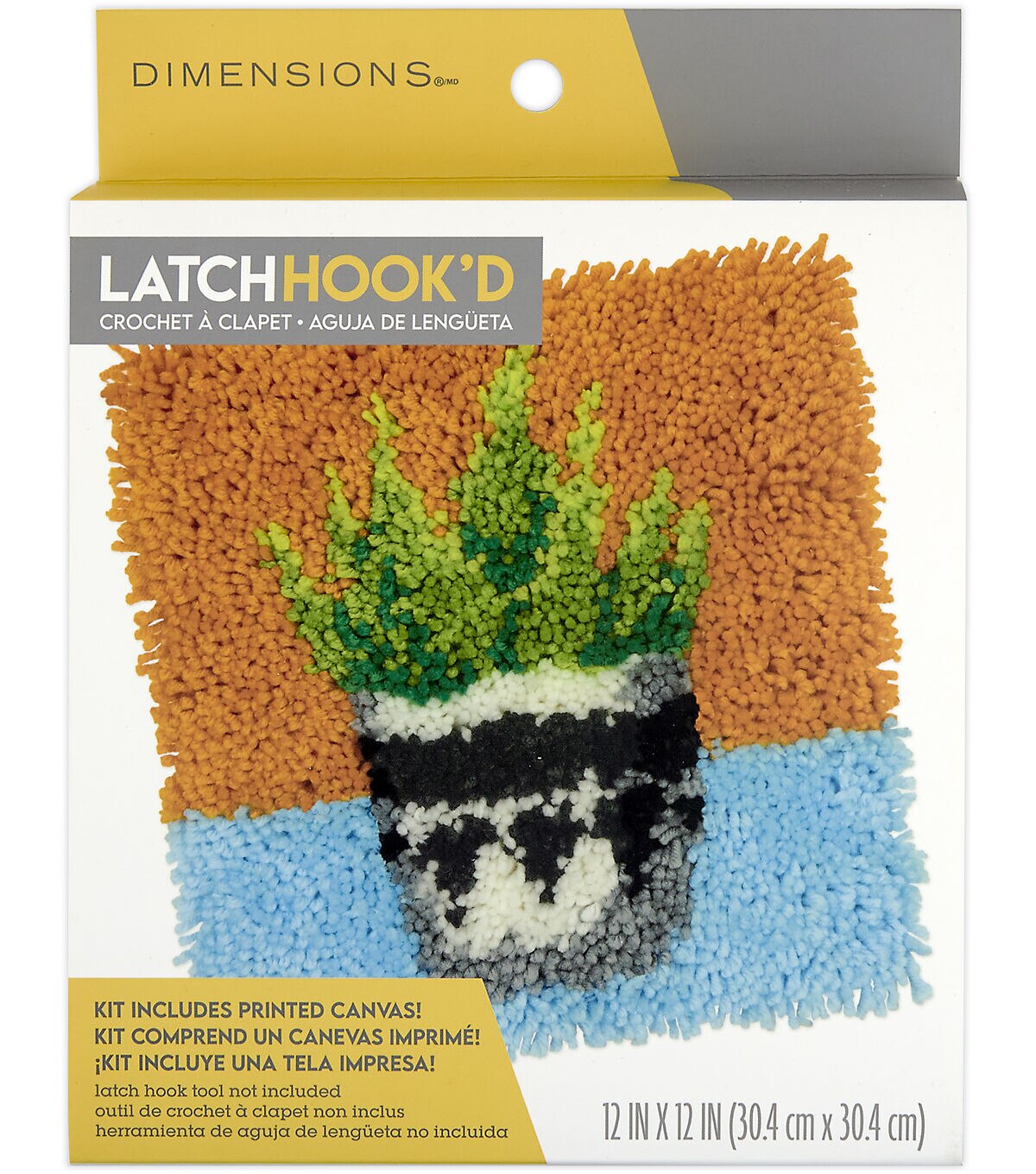 Dimensions Plant Latch Hook Kit 12 x 12