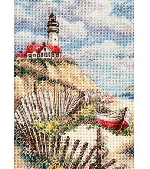 Dimensions Gold Collection Petite Cliffside Beacon Cntd X Stitch Kit