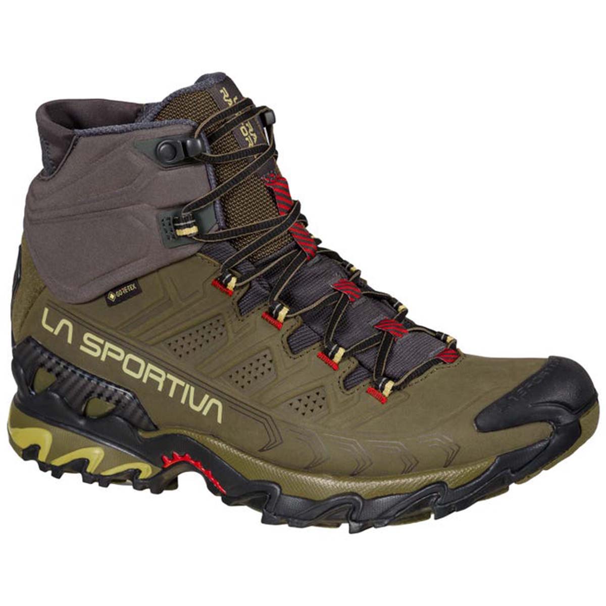 Ultra Raptor II Mid Leather Wide GTX Mens Hiking Shoes Brown