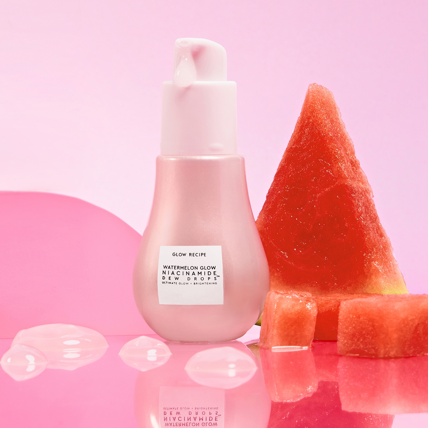 Watermelon Glow Dew Drops - S&eacute;rum embellecedor de Gotas Rosadas con Niacinamida