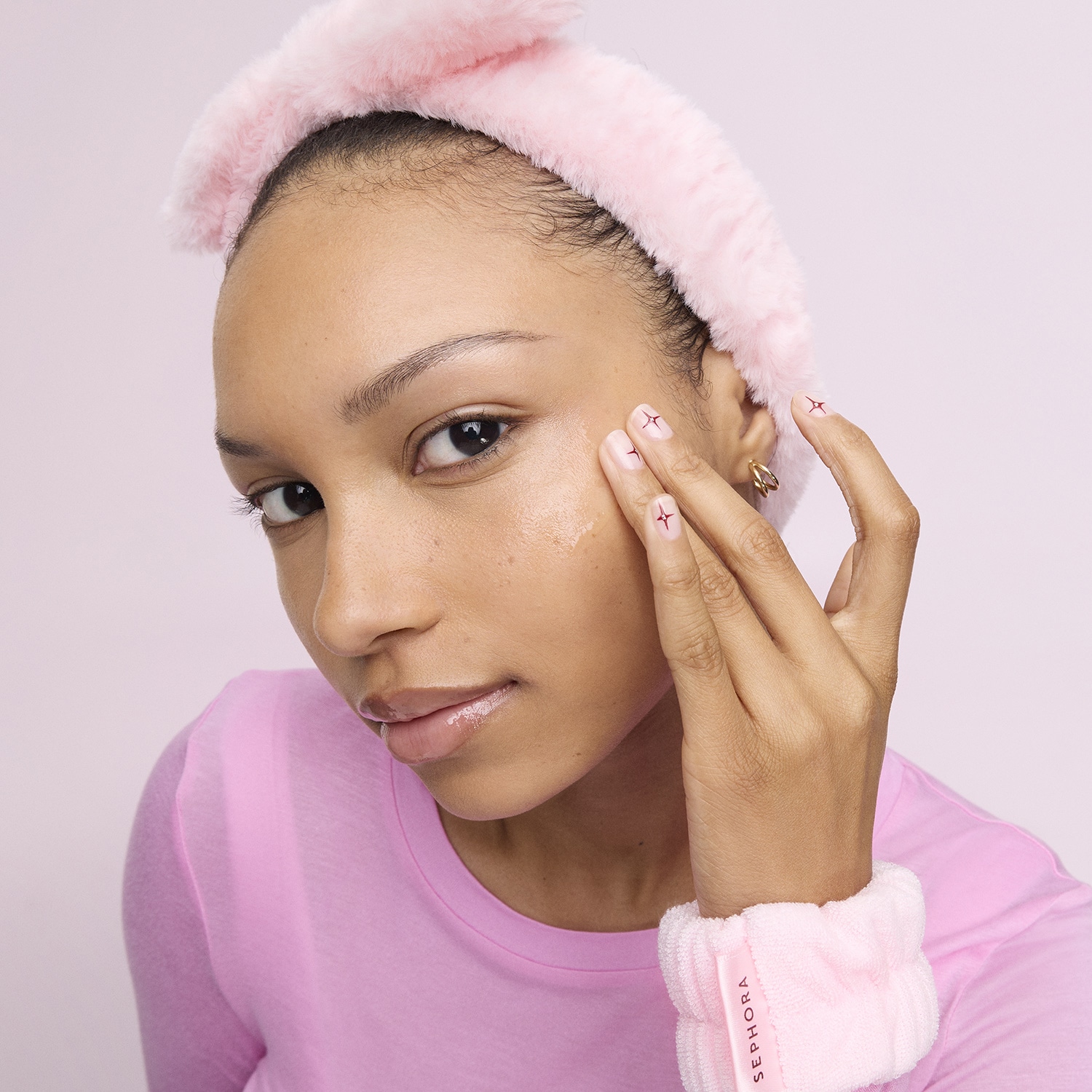 et de limpieza facial - 1 diadema efecto piel + 2 pulseras