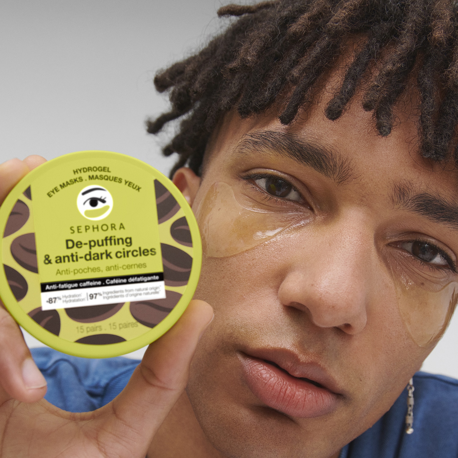 De-Puffing & Anti-Dark Circles - 15 pares mascarillas antifatiga