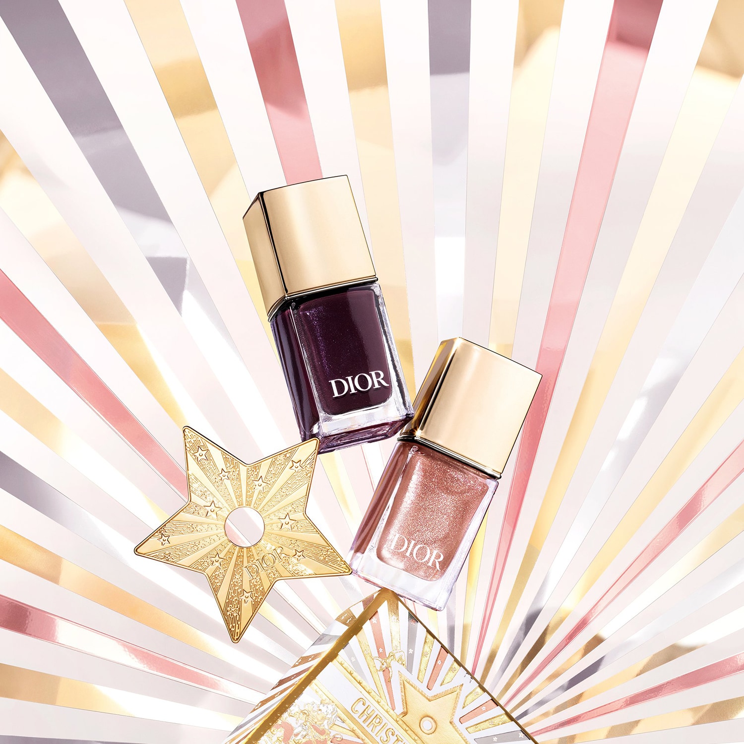 Dior Vernis - Laca de u&ntilde;as ciruela y top coat brillante, edici&oacute;n limitada