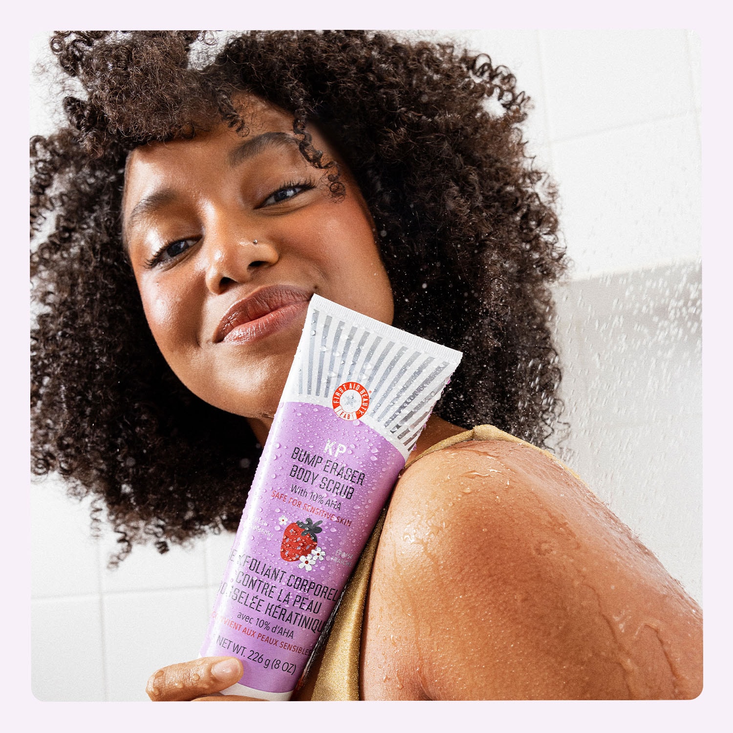 KP Body Scrub Strawberry - Exfoliante Corporal AHA Fresa Suavidad Instant&aacute;nea