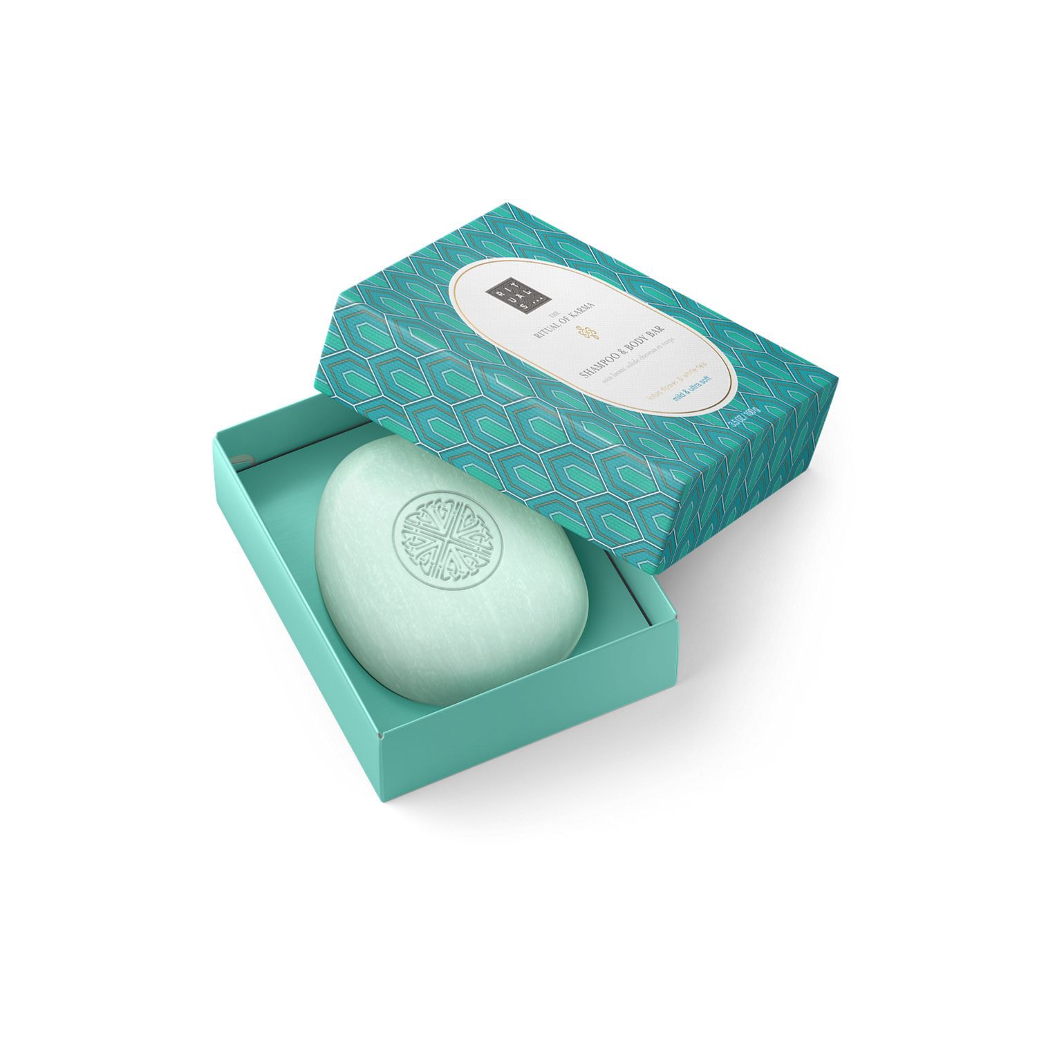 The Ritual of Karma - Jab&oacute;n limpiador s&oacute;lido cabello y cuerpo