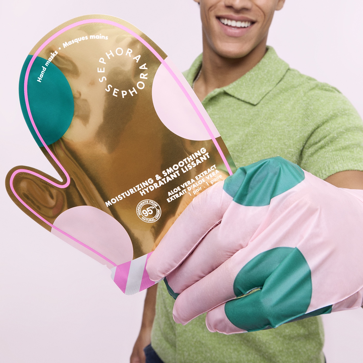 Masques mains hydratant lissant - Extracto de aloe vera