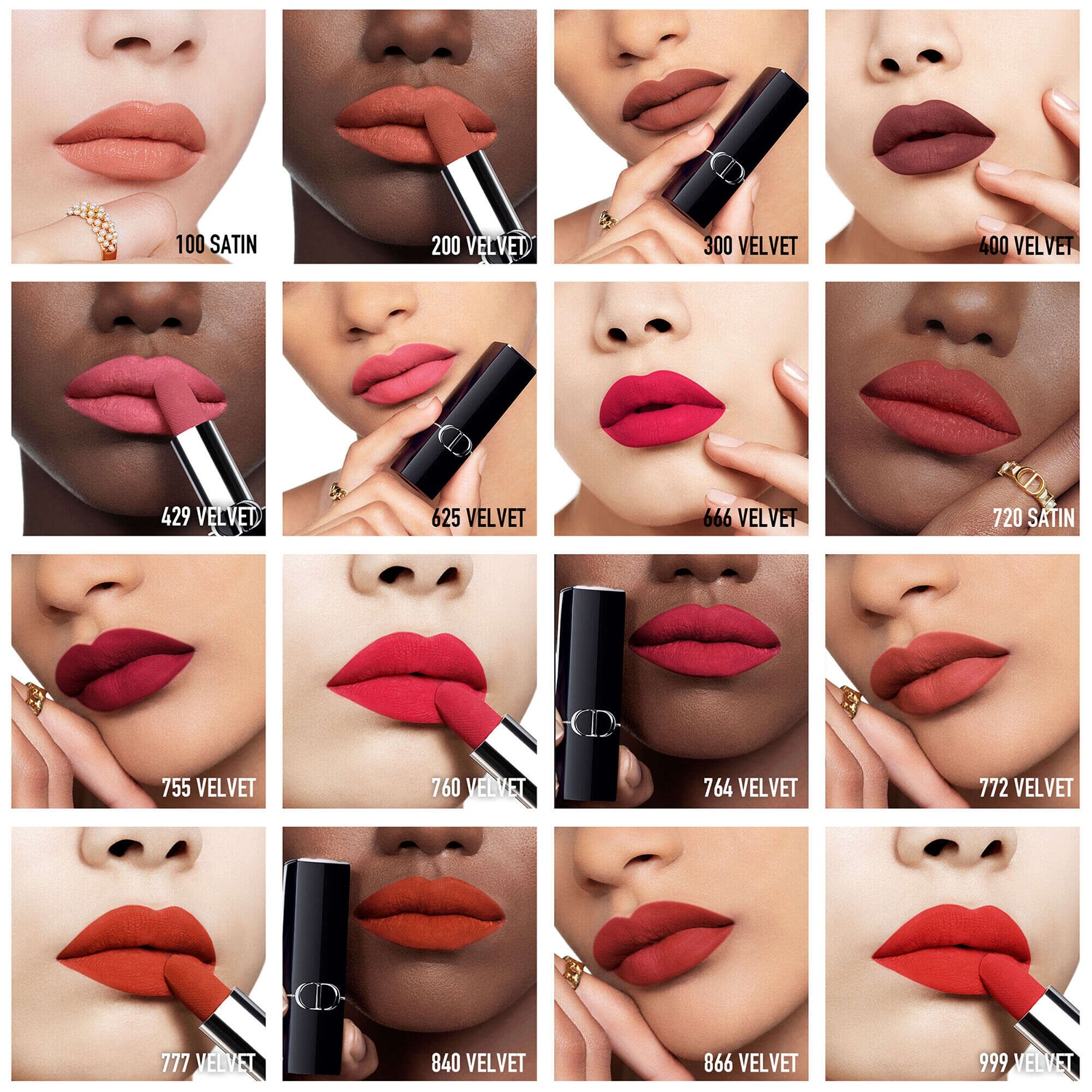 Rouge Dior Recarga de barra de labios - 2 acabados: aterciopelado y satinado