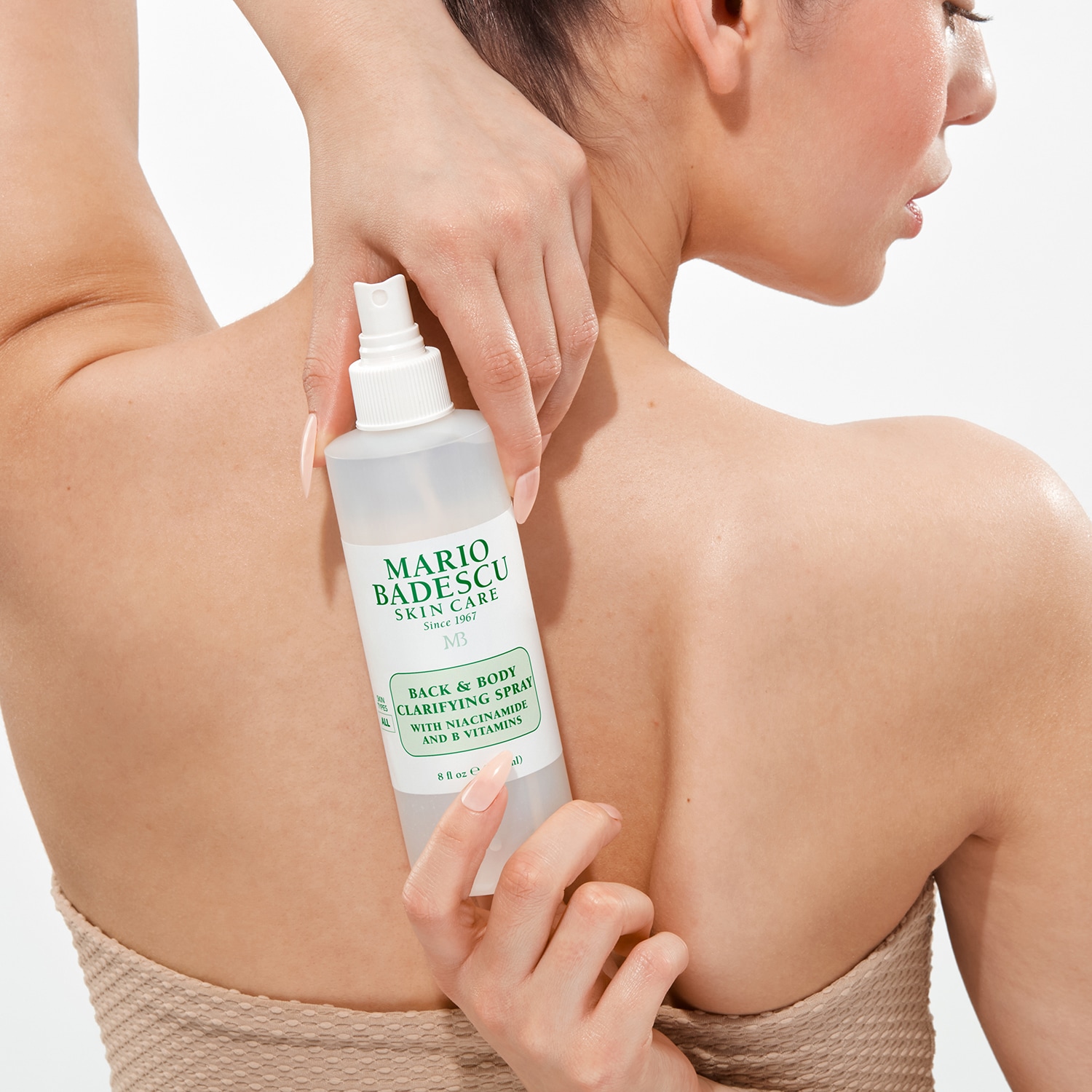 SPRAY ESPALDA Y CUERPO NIACINAMIDA VITAMINAS B - CLARIFICANTE Y REEQUILIBRANTE