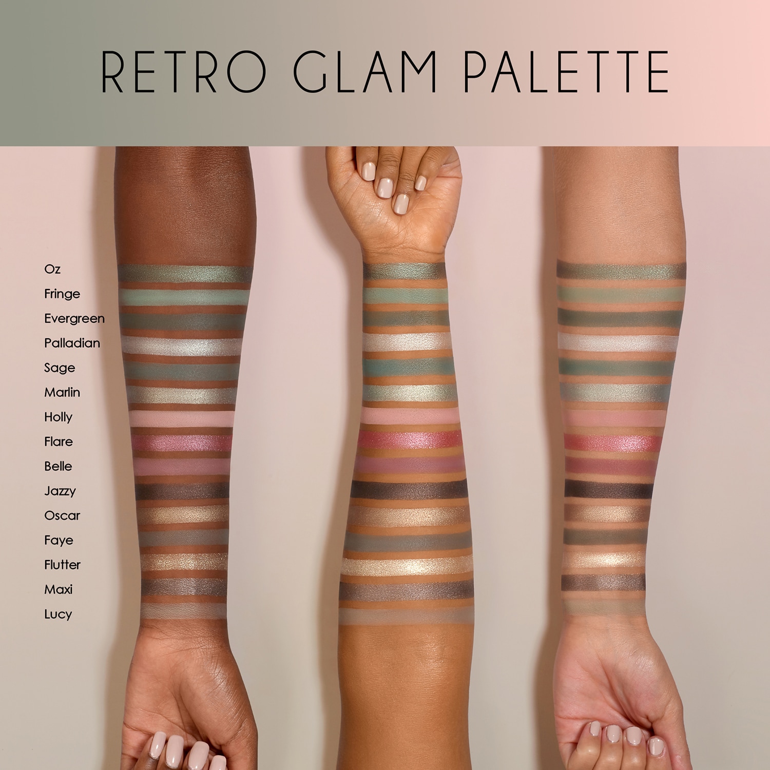 Retro Glam - Paleta de sombras de ojos