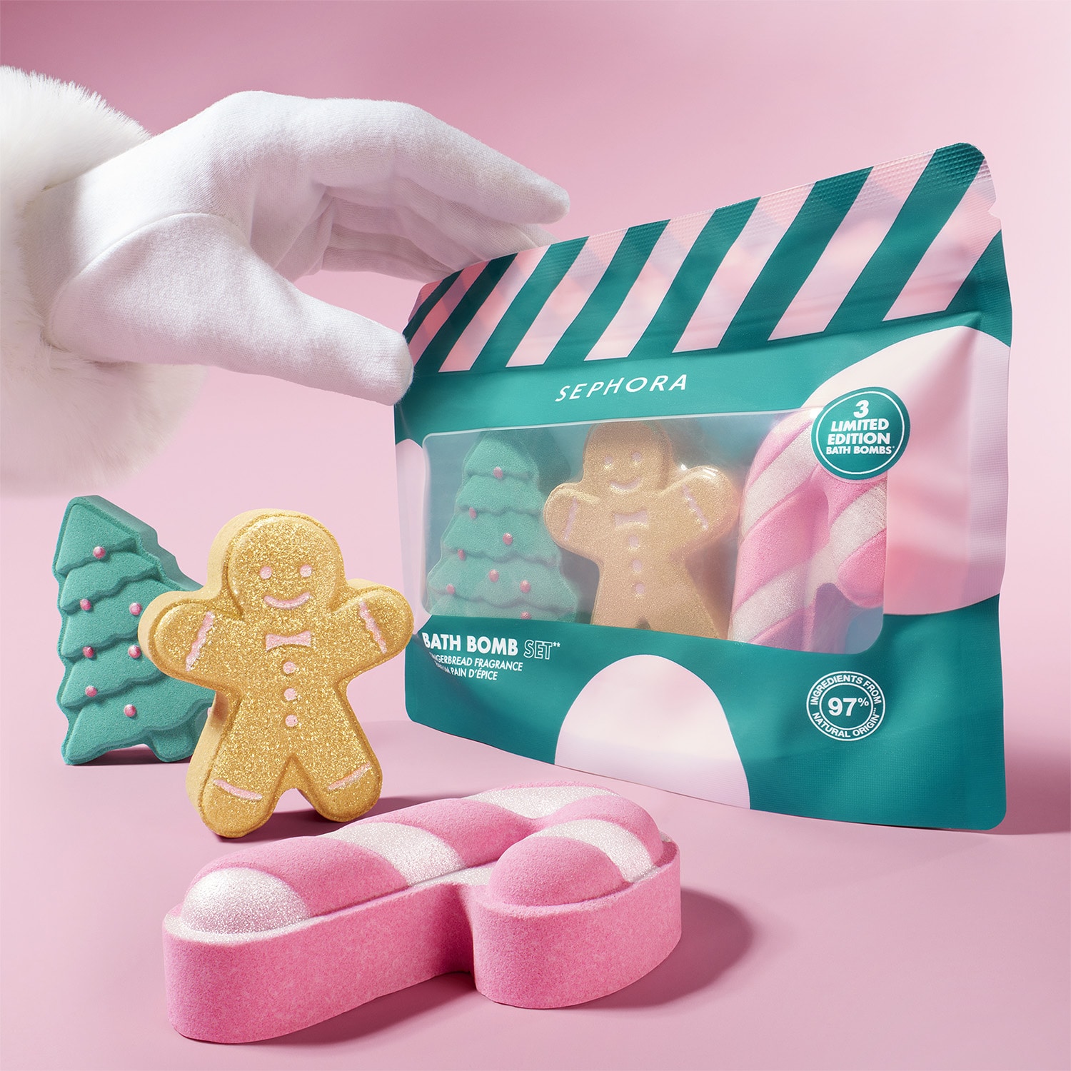 Estuche de bombas de ba&ntilde;o - Edici&oacute;n limitada con aroma a pan de jengibre