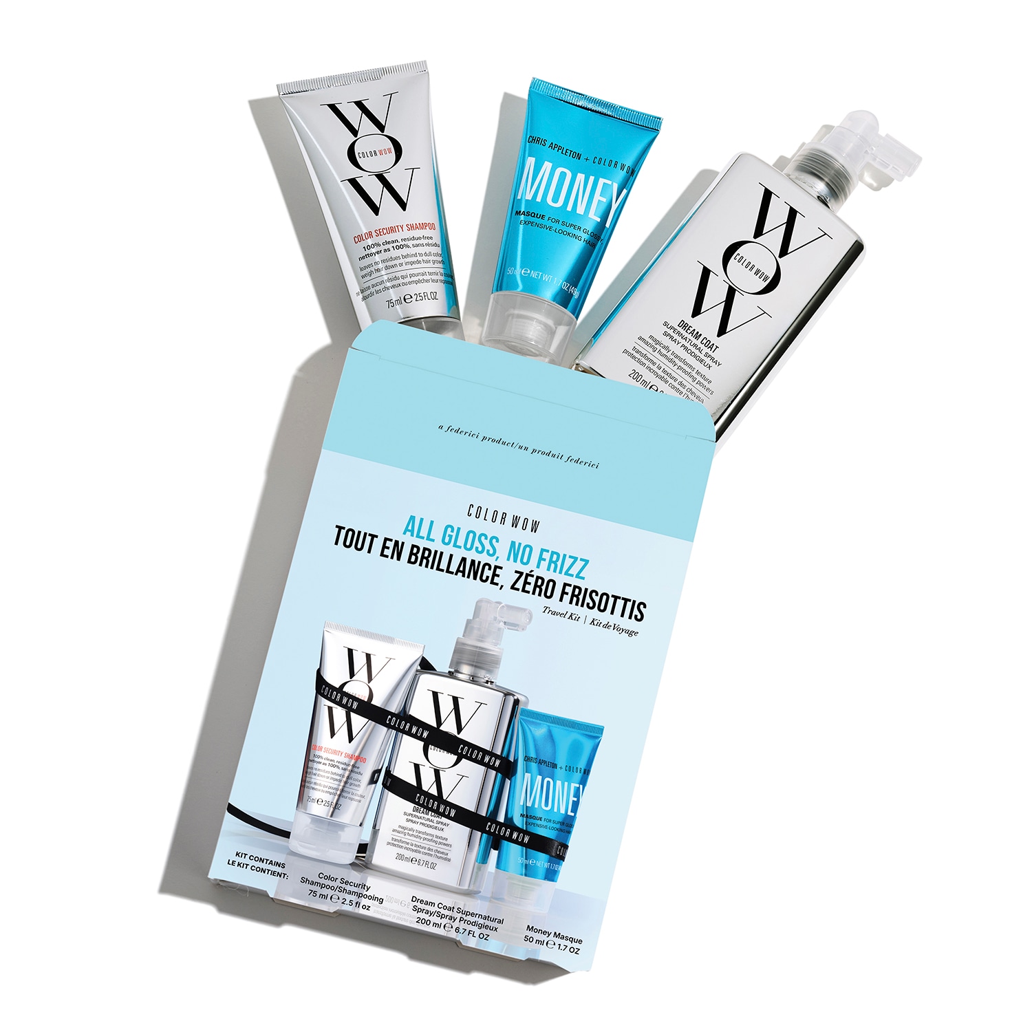 M&aacute;ximo brillo, cero frizz - Estuches de cuidado del cabello