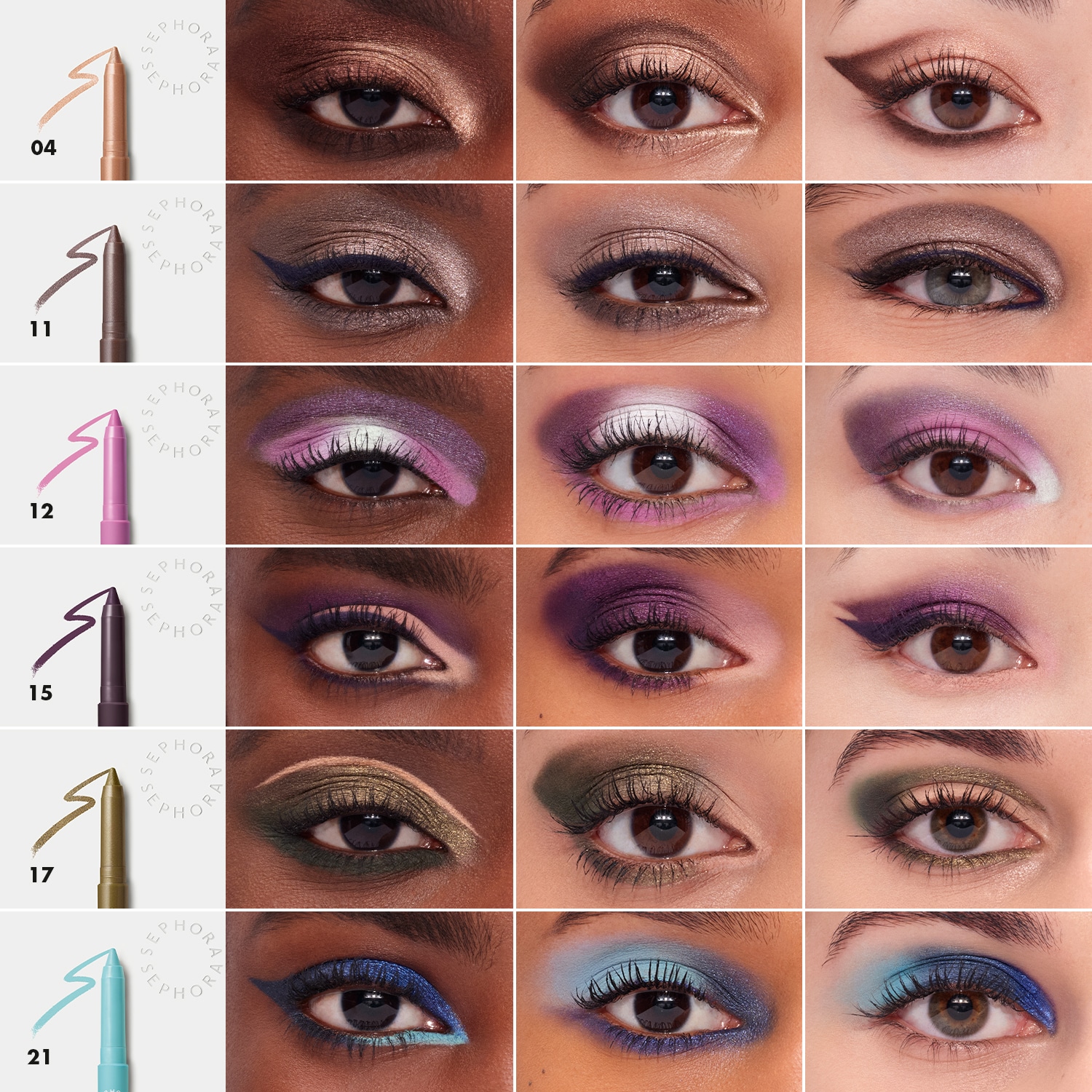 12H Colorful - Sombra de ojos y l&aacute;piz