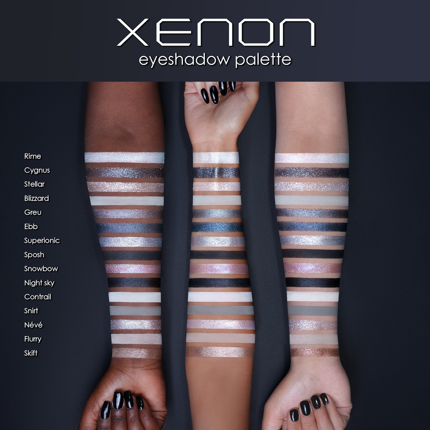 Xenon Palette - Paleta de sombras de ojos
