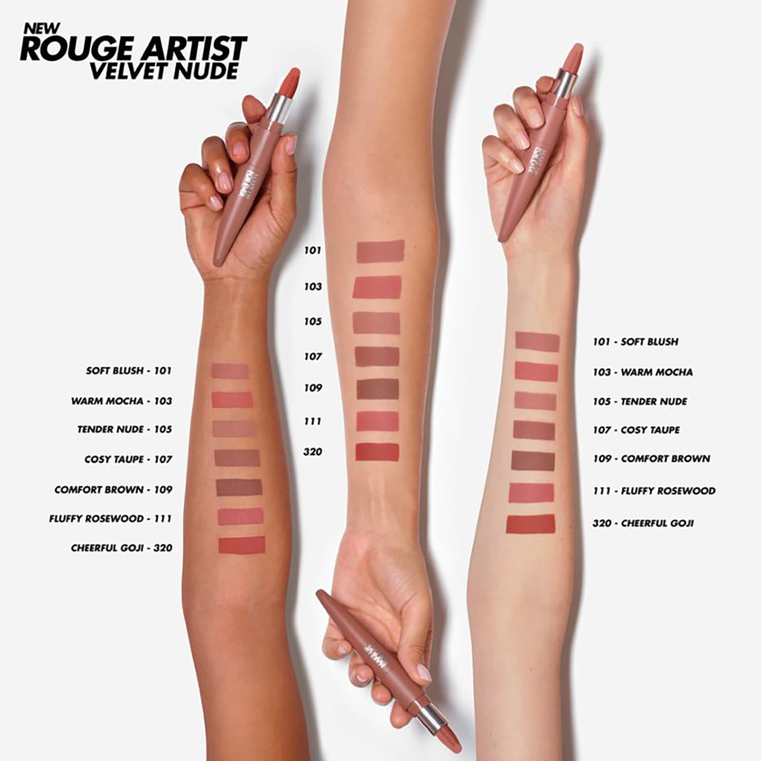 Rouge Artist Velvet Nude -  Barra de labios mate