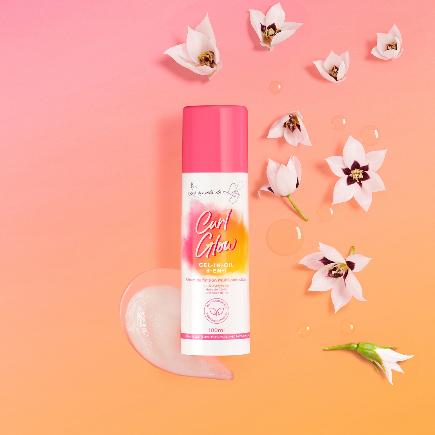 Curl glow - Gel-in-oil s&eacute;rum de acabado multiprotecci&oacute;n