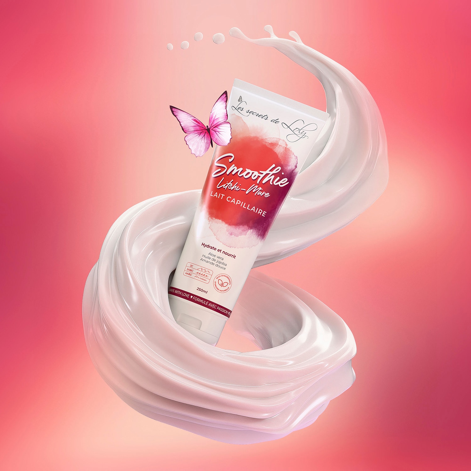 Smoothie Litchi-M&ucirc;re - Leche capilar hidratante y nutritiva