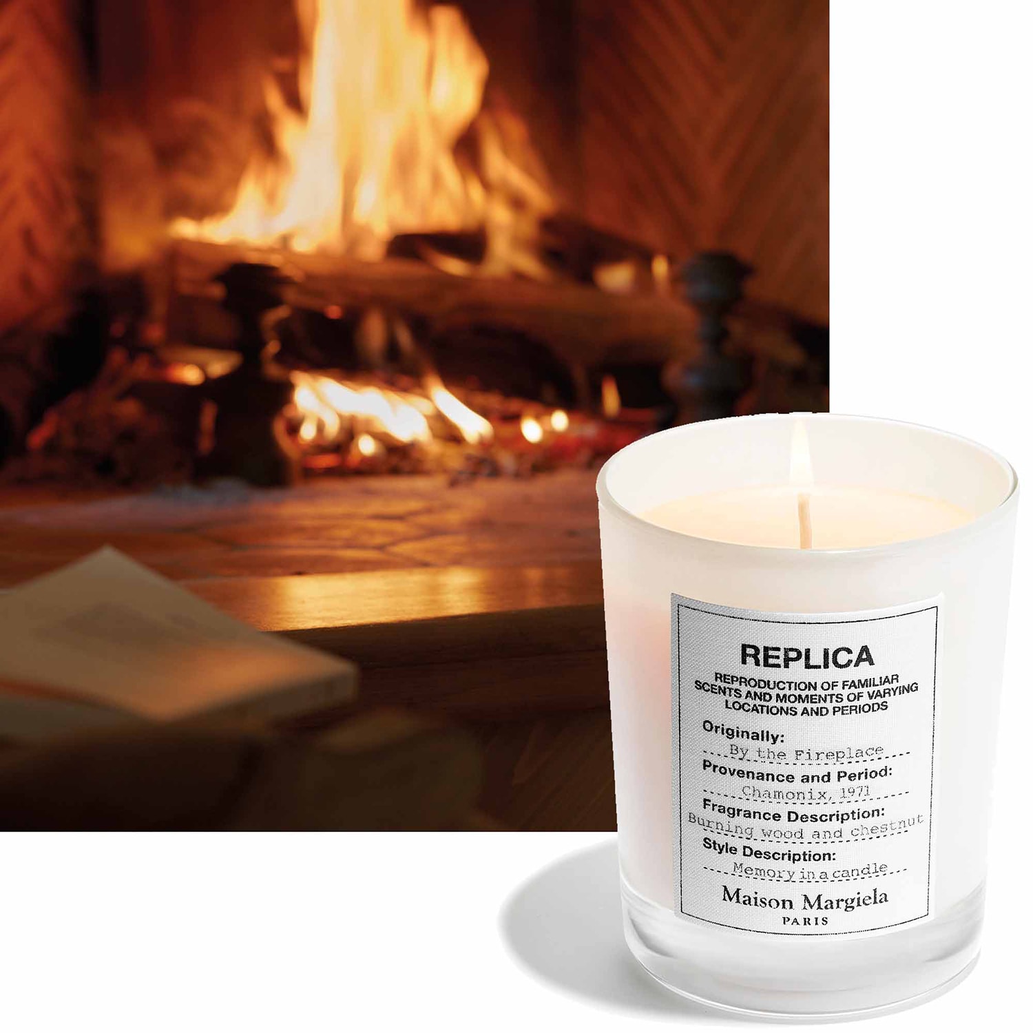REPLICA By The Fireplace - Vela perfumada