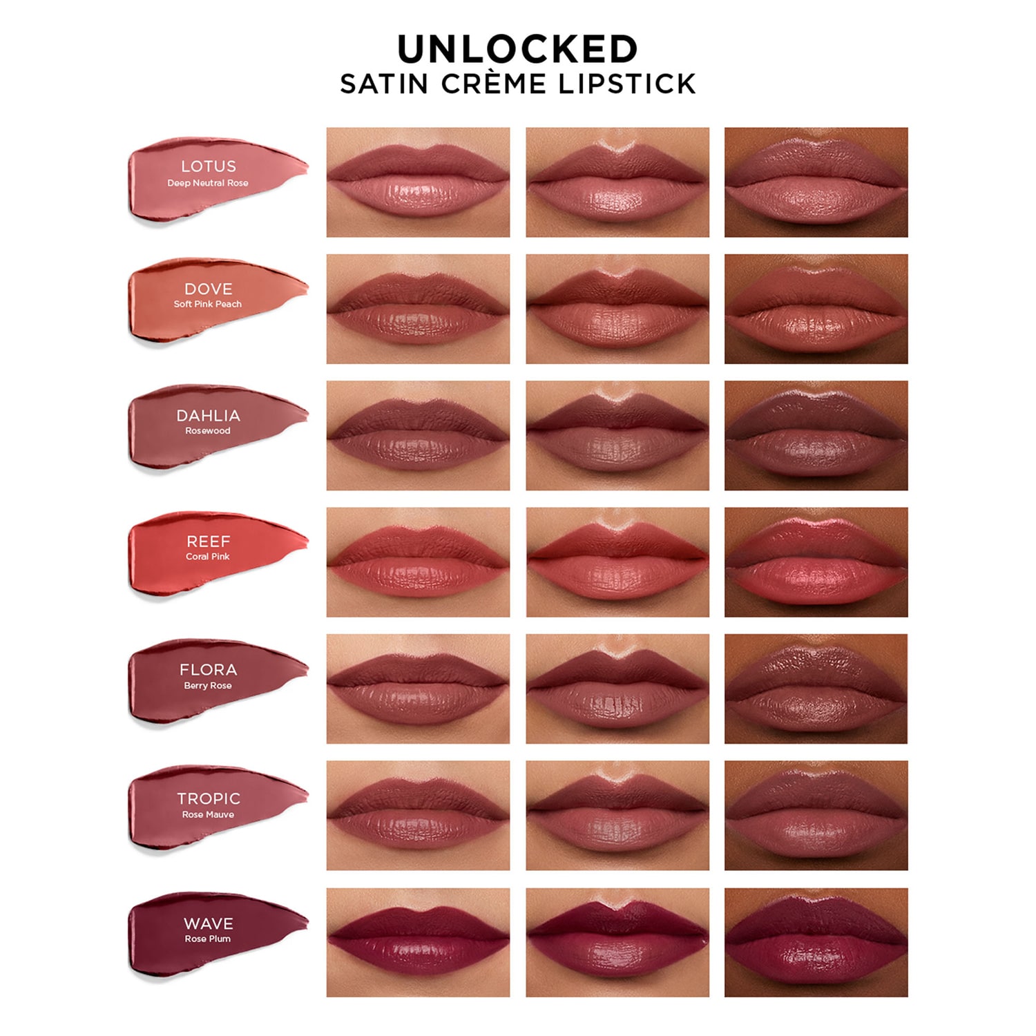 Unlocked&trade; Satin Cr&egrave;me - Barra de labios