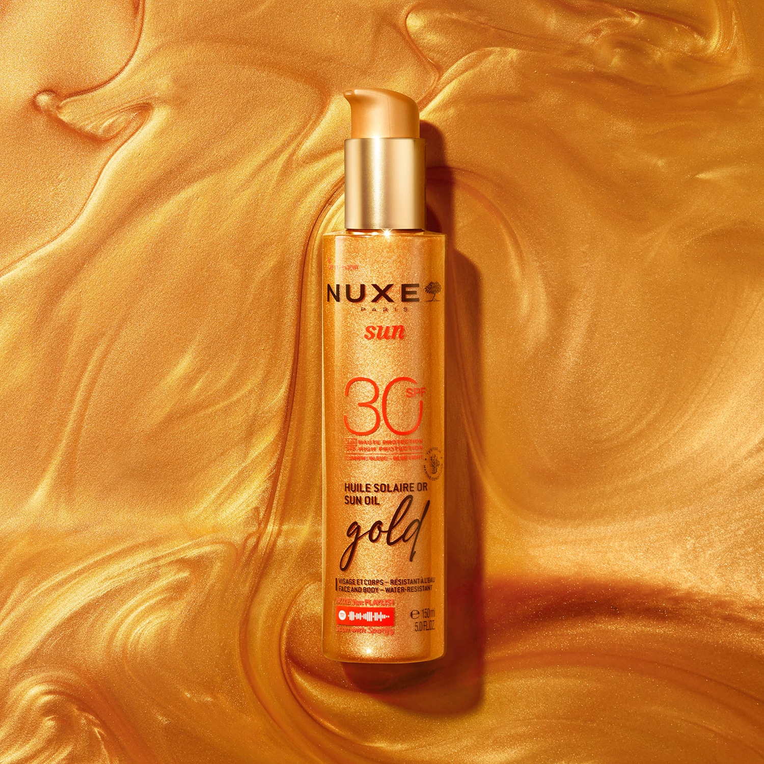 Nuxe Sun - Aceite Bronceador Gold Rostro y Cuerpo SPF 30