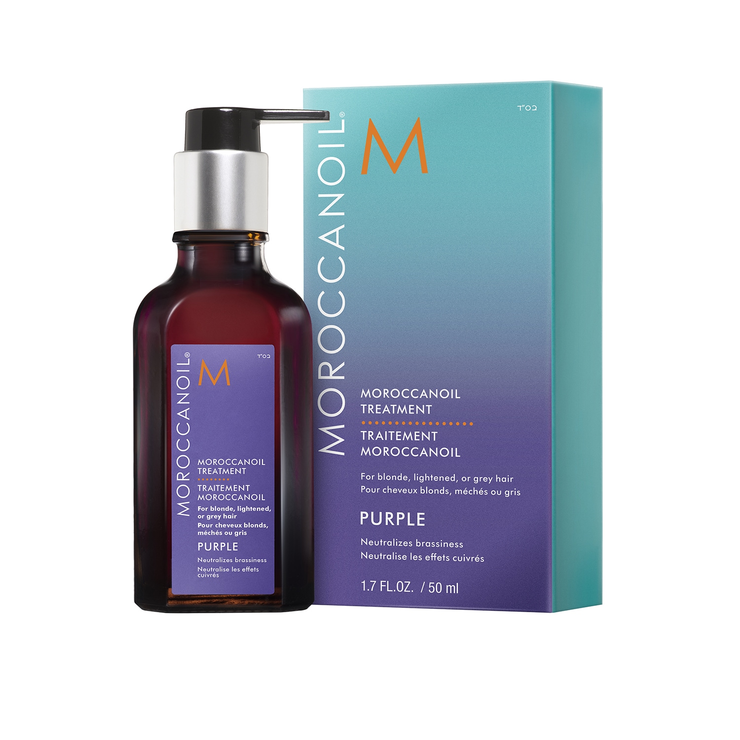 Tratamiento Moroccanoil Violeta - Para cabello rubio, con mechas o gris