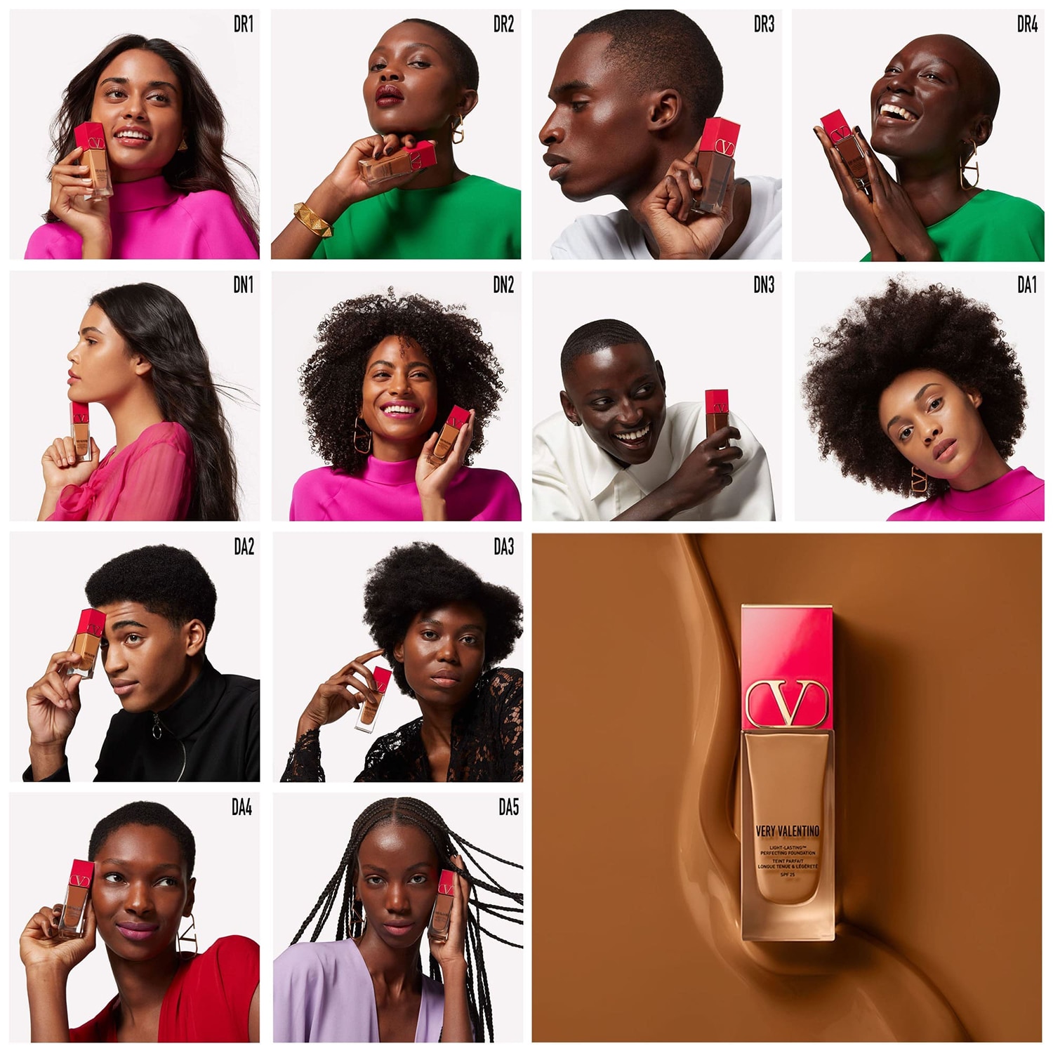 Very Valentino - Base de maquillaje muy ligera, de muy larga duraci&oacute;n 24h, SPF25