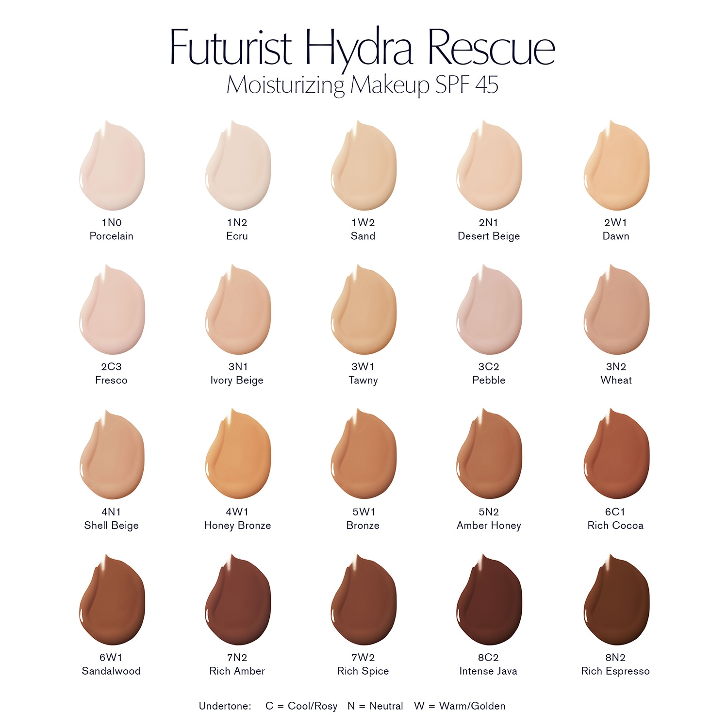 Futurist Hydra Rescue Foundation FPS 45 - Maquillaje de base