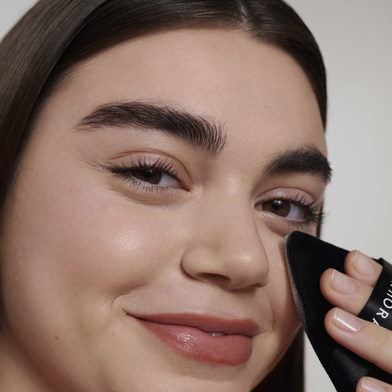 Brocha triangular para polvos