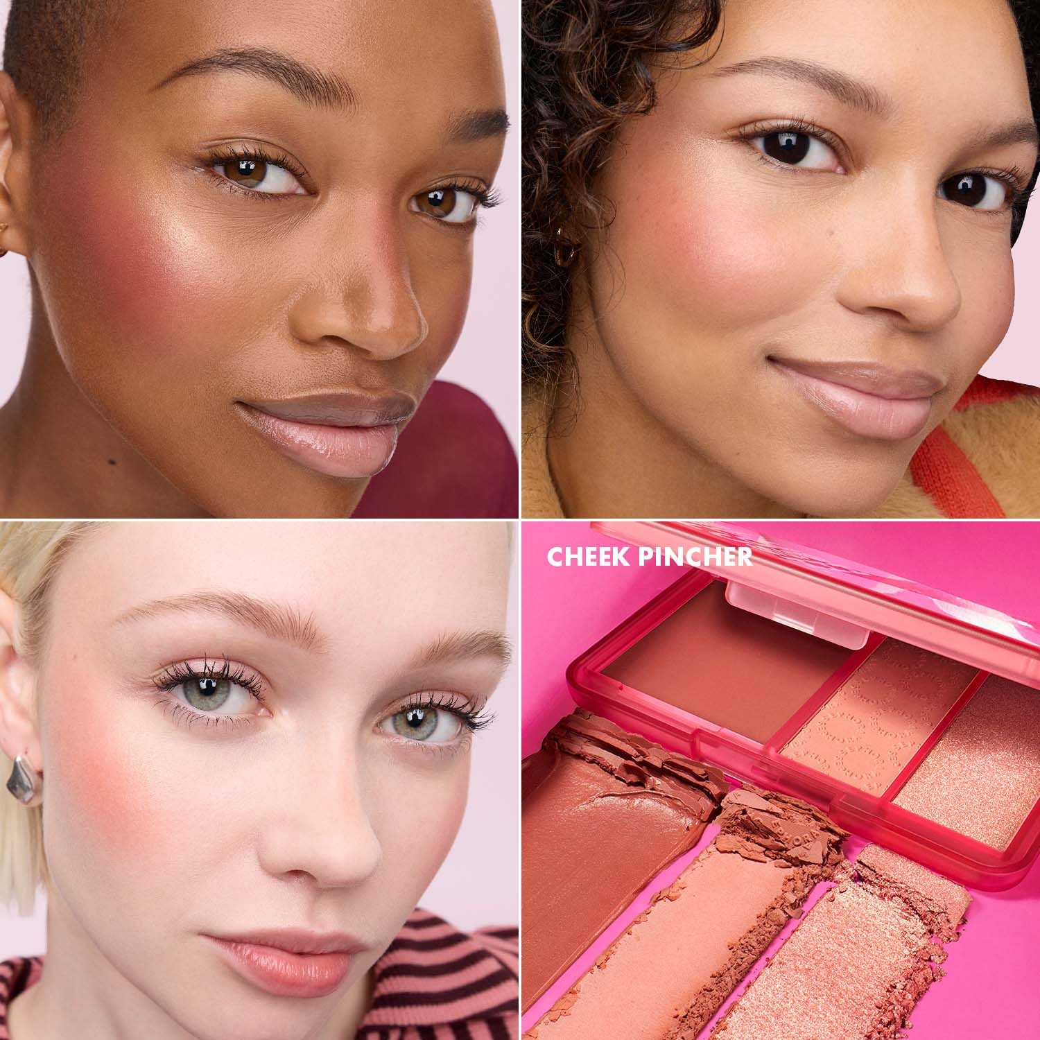 PERFECTLY BLUSHED SET - Paleta Blush blush blush y pincel d&uacute;o mejillas