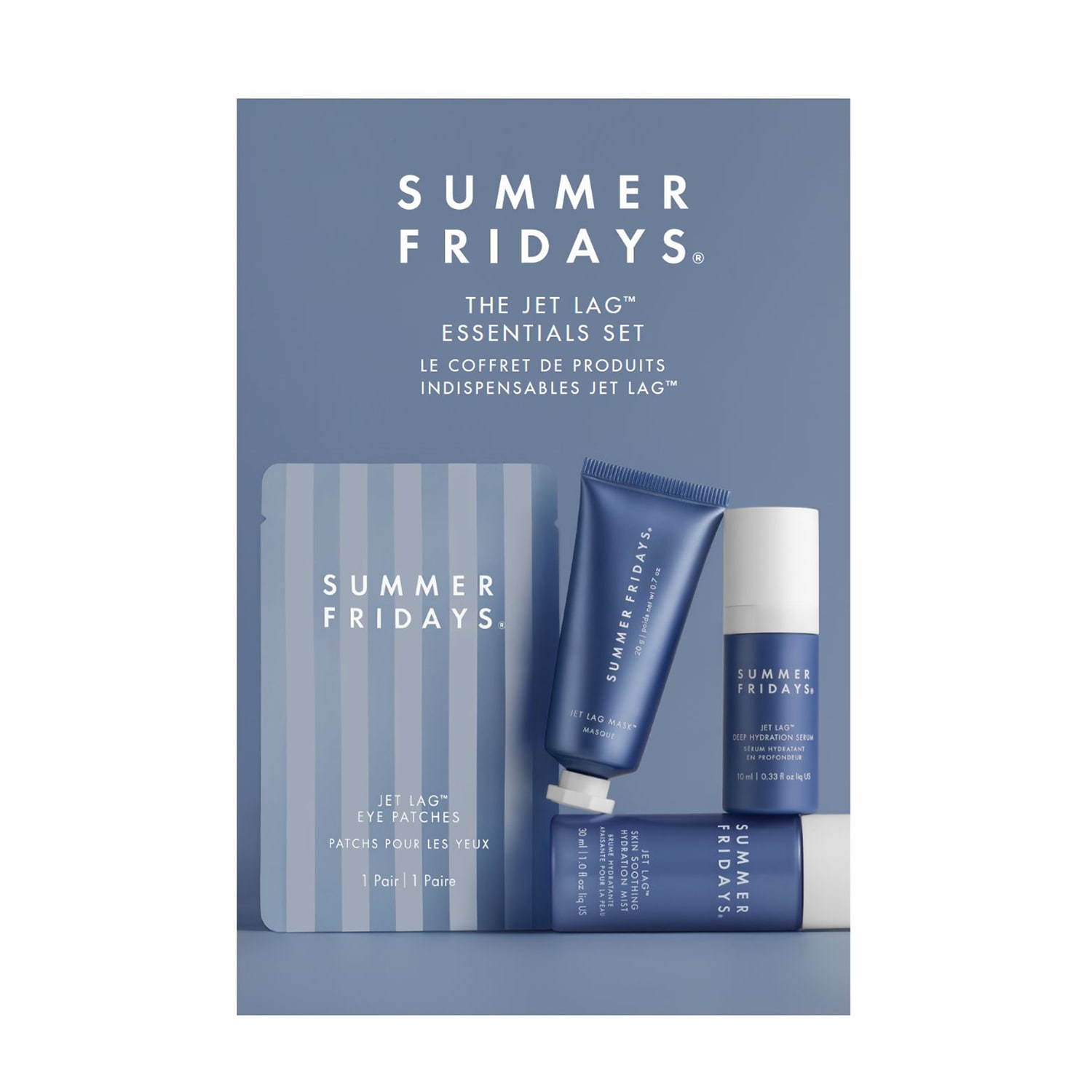 El estuche de productos indispensables Jet Lag&trade; - hidrataci&oacute;n