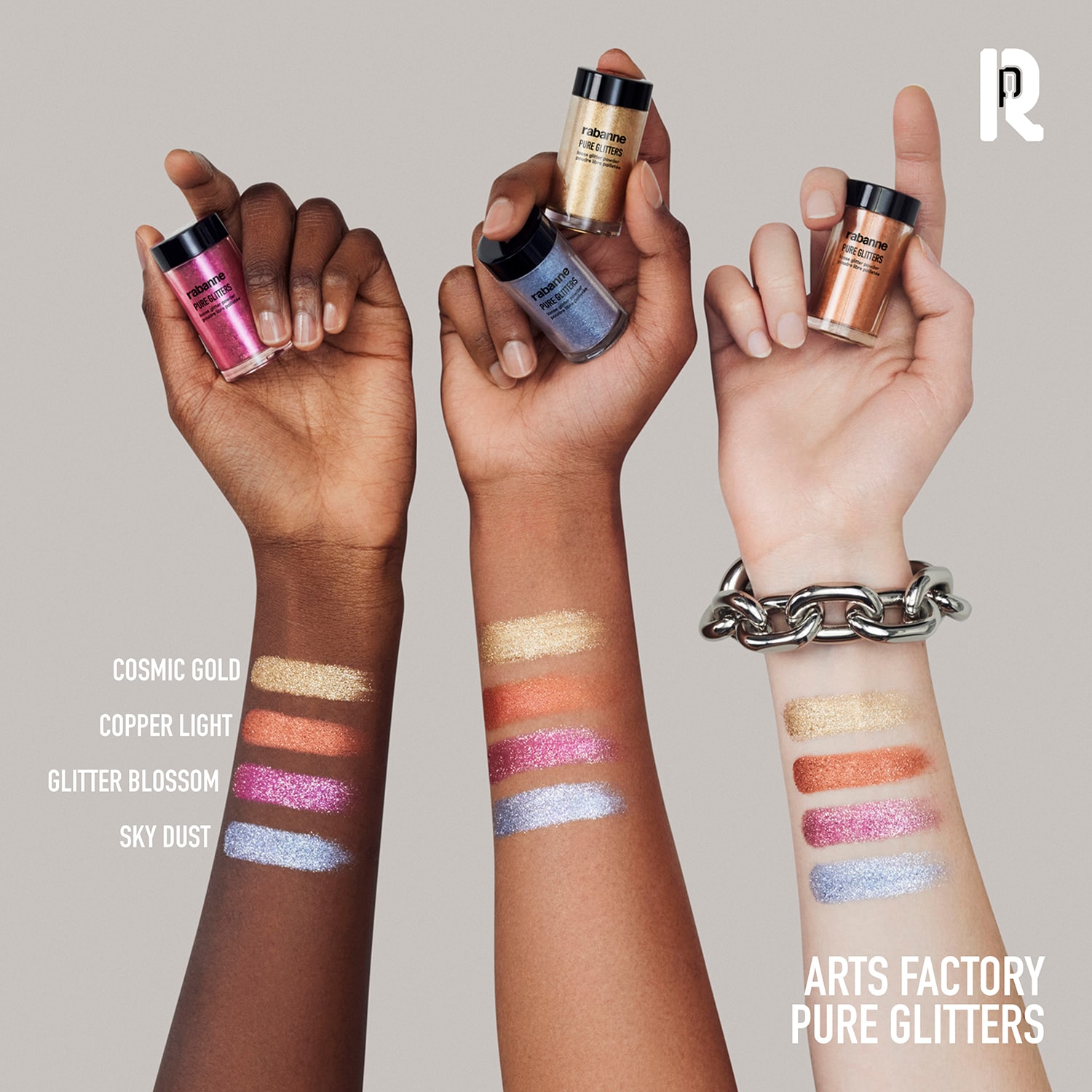 Arts Factory Pure Glitters - Purpurina multiusos en polvo