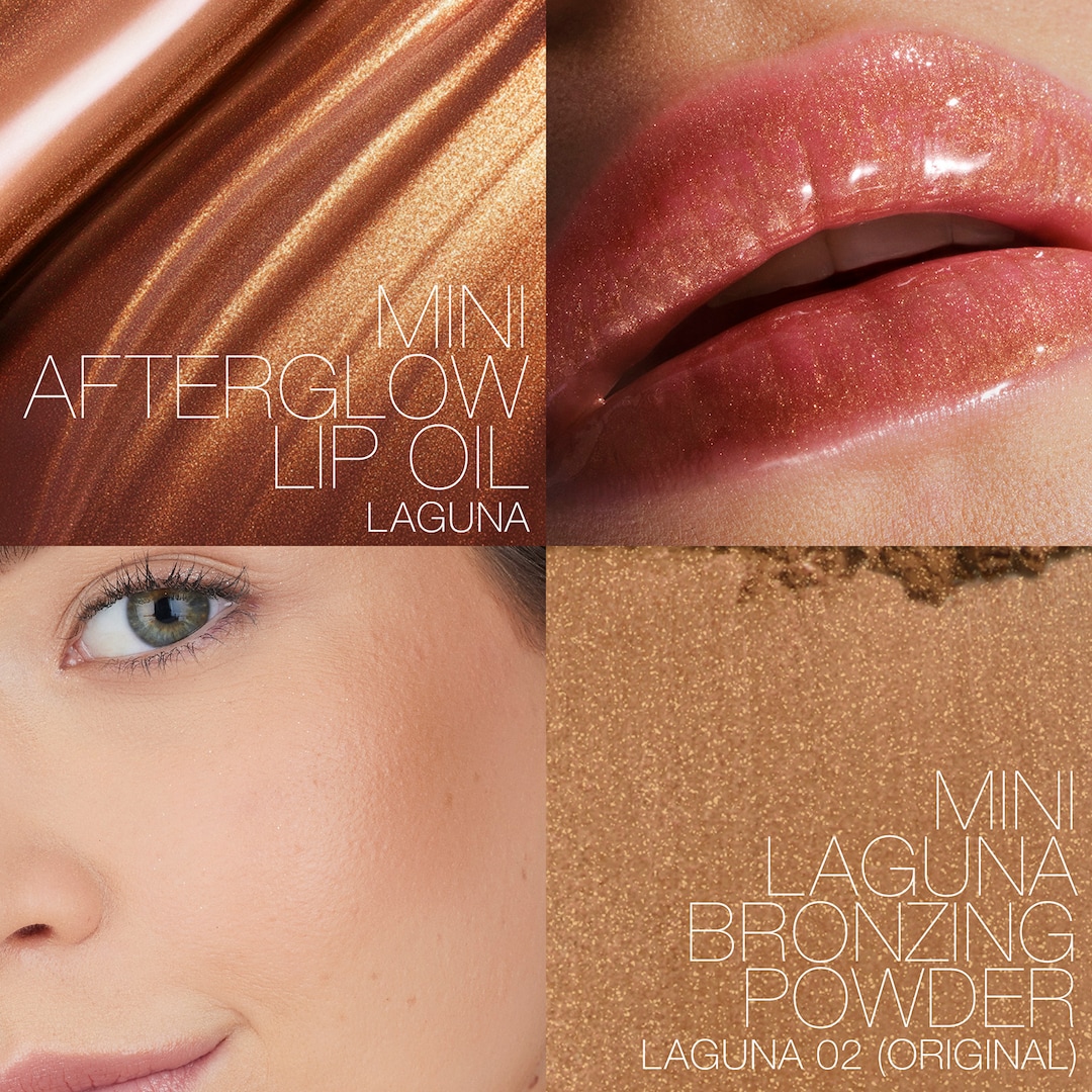Mini Laguna Bronzer & Lip Oil Duo - Polvos Bronceadores y Aceite Labial