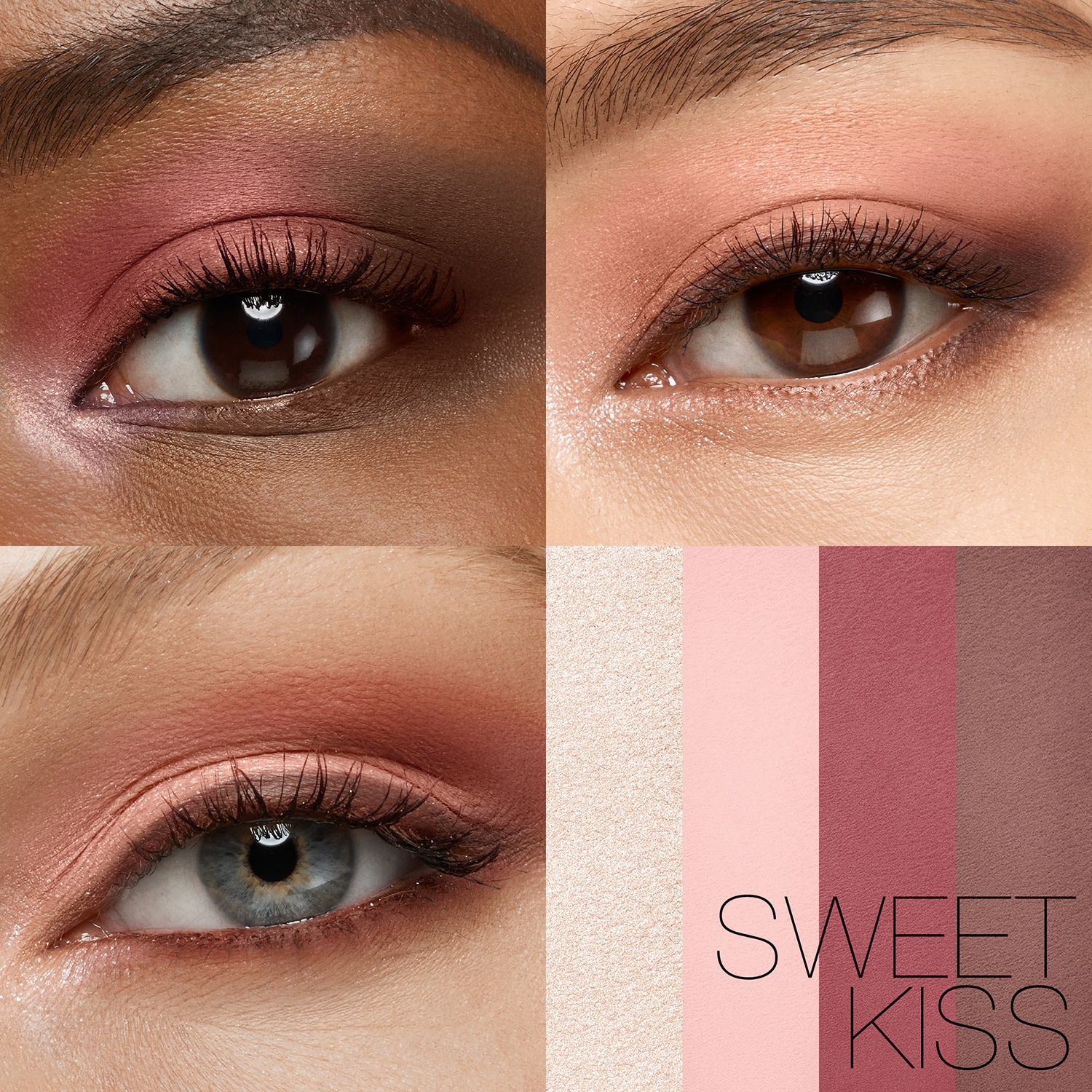 Sweet Kiss Quad Eyeshadow - Paleta de 4 sombras de ojos