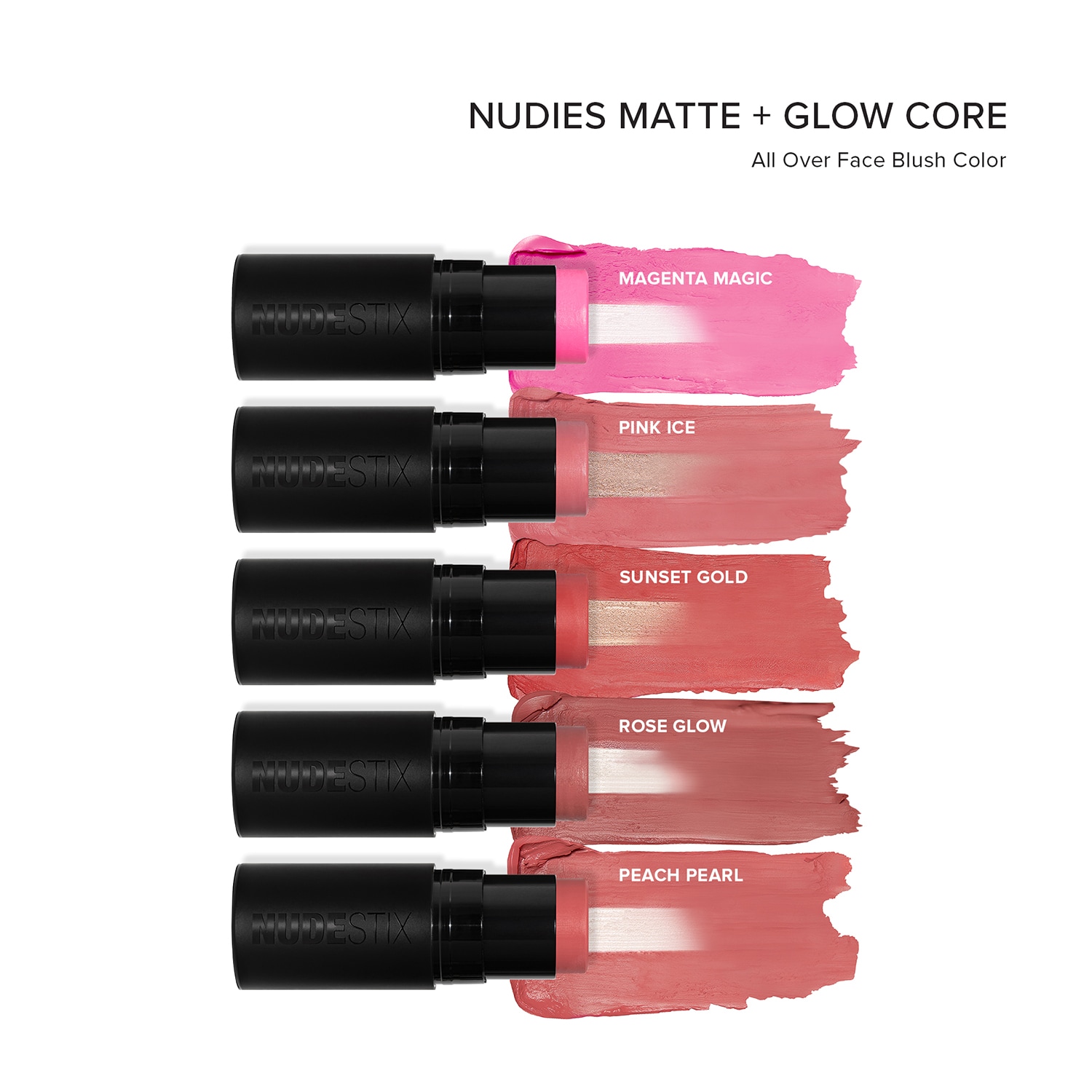 Nudies All Over Face Color Matte + Glow - Colorete en barra