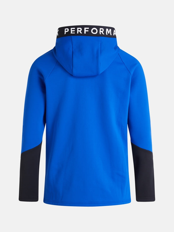 MEN'S RIDER ZIP HOOD ISLAND BLUE (2BC) / BLACK (050)