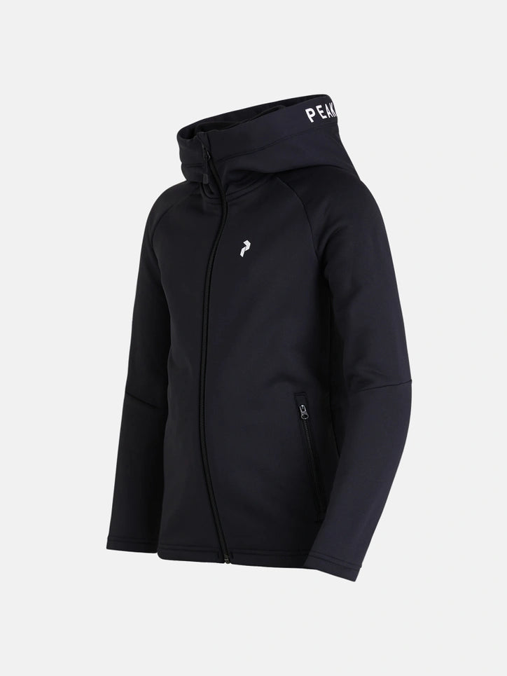 JUNIOR RIDER ZIP HOOD (050 BLACK)